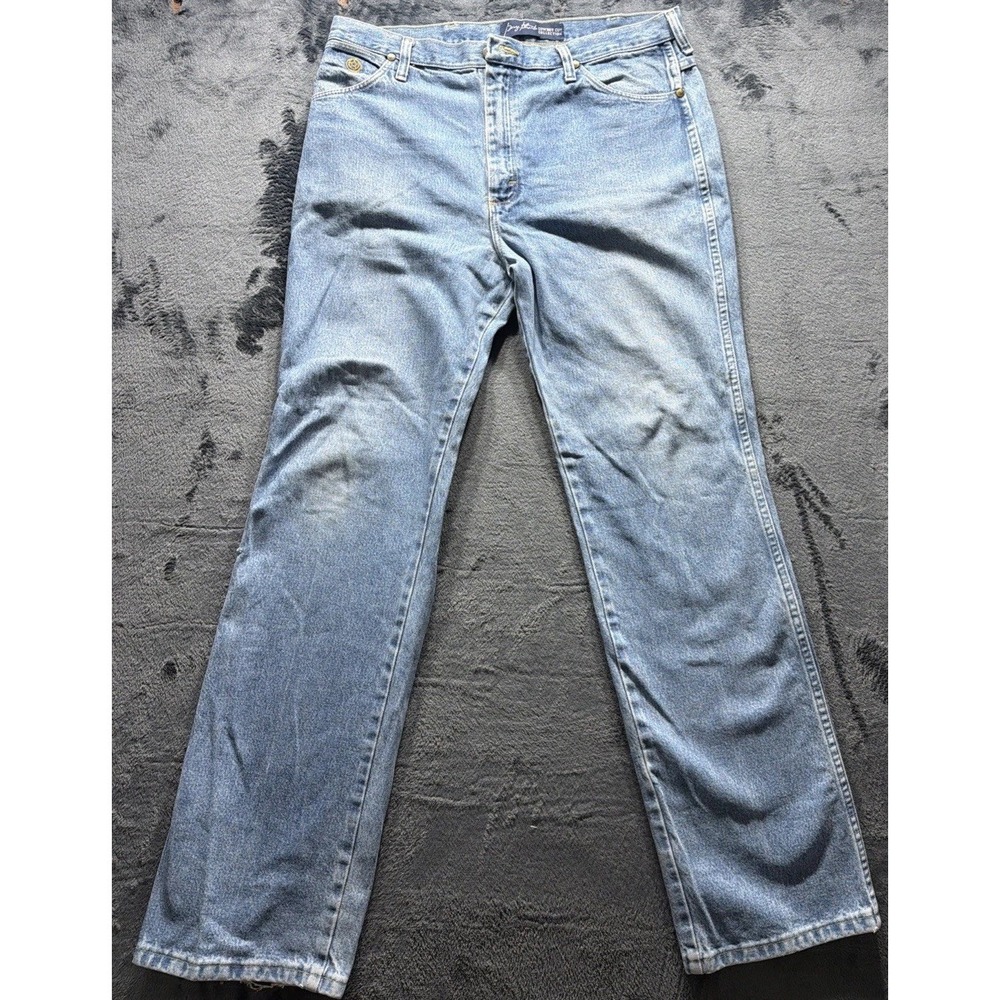 Wrangler George Strait Jeans Cowboy Cut Collection Stone Wash Blue Men's 36x32